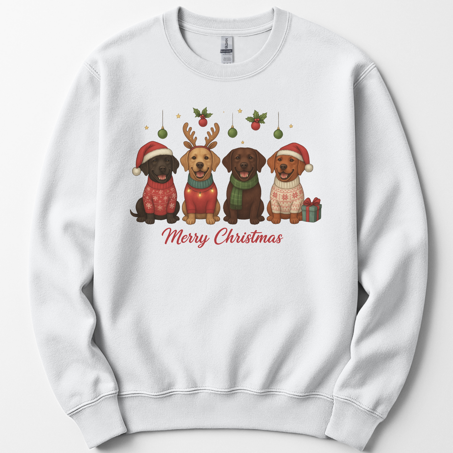 Merry Christmas Labrador Sweatshirt