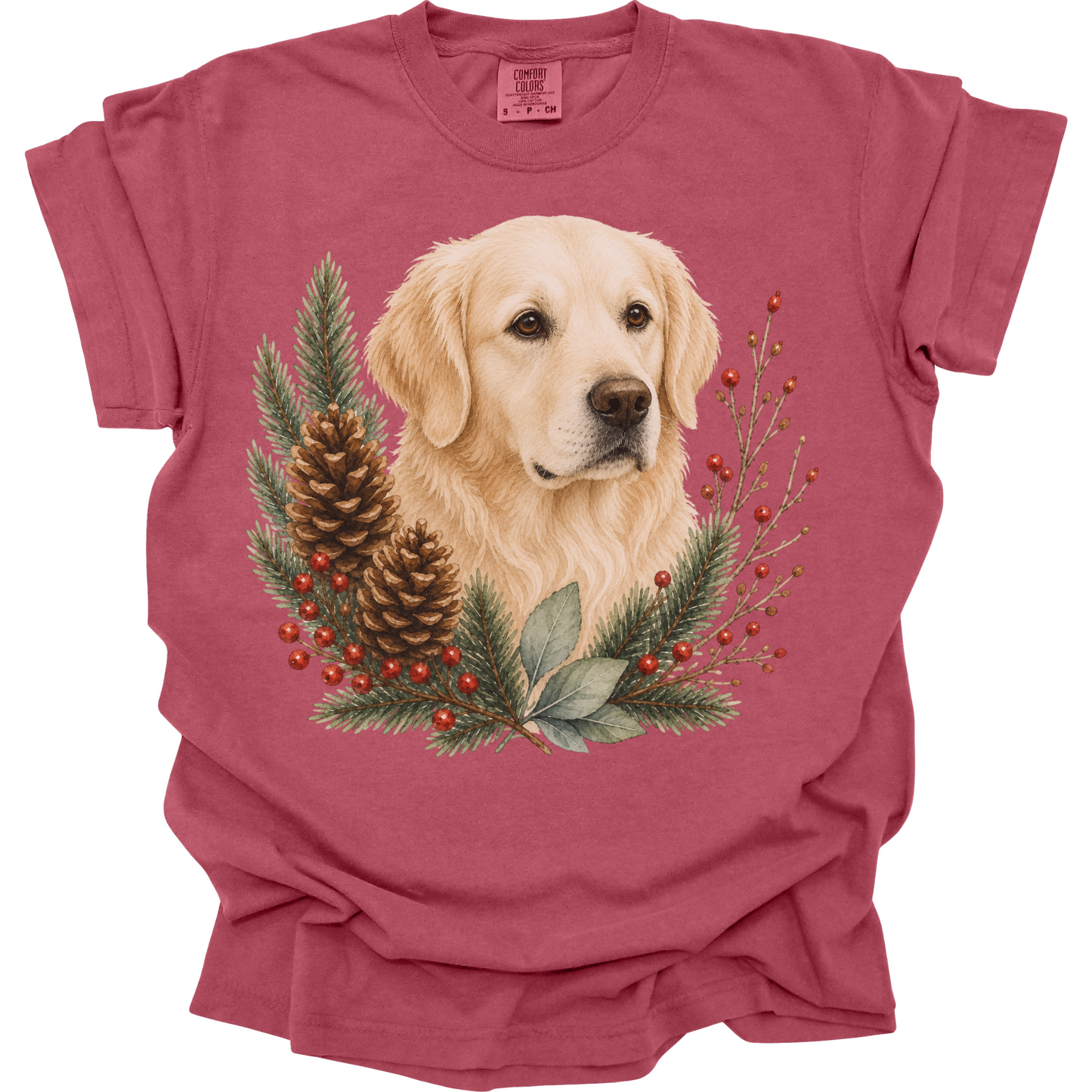 English Cream Golden Retriever Christmas Shirt, Dog Mom Tee, Golden Retriever Holiday Gift