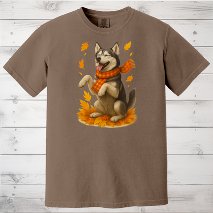 Siberian Husky Autumn Sweatshirt, Cozy Fall Dog Sweater, Husky Lover Apparel, Cute Autumn Dog Shirt, Gift for Pet Lovers