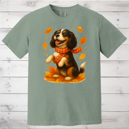 Cavalier King Charles Autumn Shirt, Cozy Spaniel Sweatshirt, Fall Dog Lover Top Gift, Cute Dog Pullover, Autumn Apparel