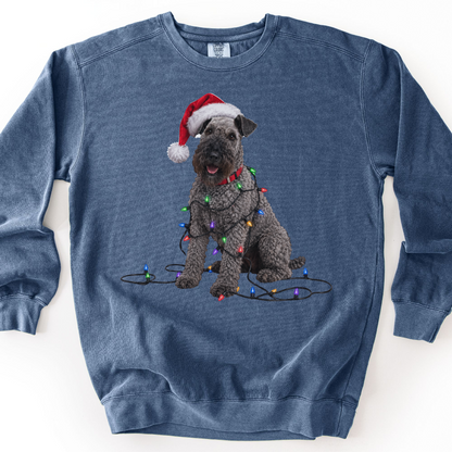 Kerry Blue Terrier Christmas Lights Sweatshirt