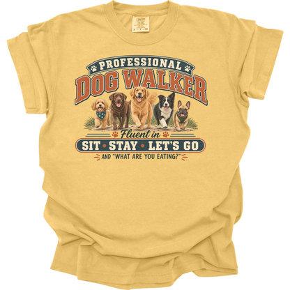 Dog Walker Shirt, Professional Dog Walker Tee, Funny Pet Sitter Gift, Dog Walking Shirt