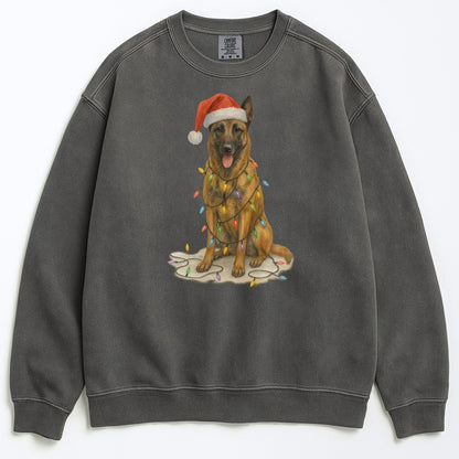 Christmas Belgian Malinois Sweatshirt, Holiday Dog Lover Gift, Festive Pet Apparel, Cozy Winter Sweater for Dog Lovers, Cute Dog Design