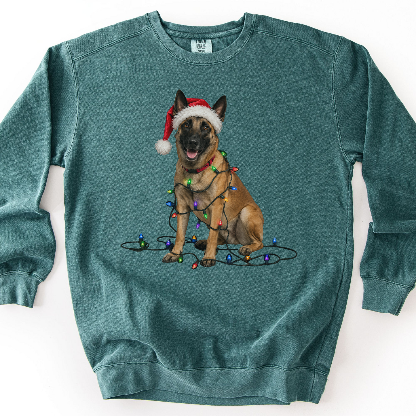 Belgian Malinois Christmas Lights Sweatshirt