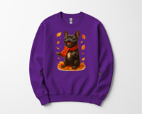 Load image into Gallery viewer, French Bulldog Autumn Sweatshirt, Cozy Fall Dog Shirt, Pet Lover Gift, Seasonal Canine Apparel
