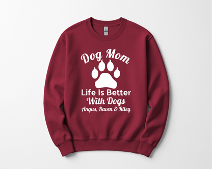 Personalized Life is Better With Dogs Shirt
