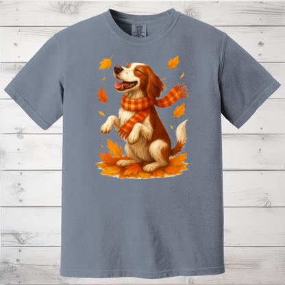 Springer Spaniel Fall Sweatshirt, Cozy Autumn Dog Sweatshirt, Dog Lover Fall Apparel, Cute Dog Autumn Outfit, Fall Dog Shirt