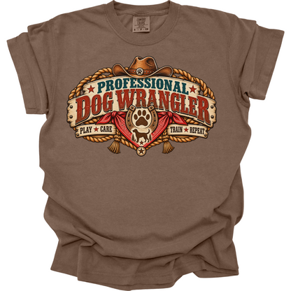 Dog Daycare Worker Shirt, Professional Dog Wrangler Tee, Funny Pet Care Staff Gift