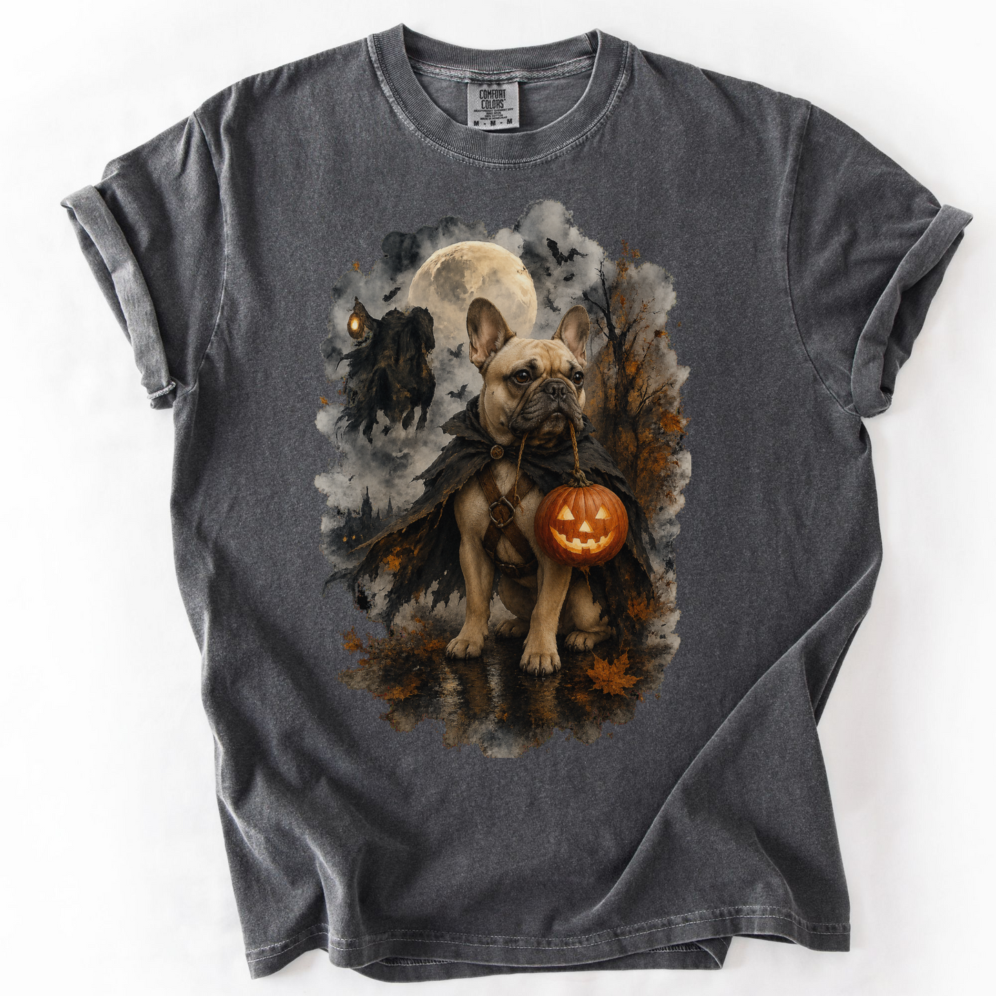 French Bulldog Headless Horseman Inspired Halloween Comfort Colors Shirt