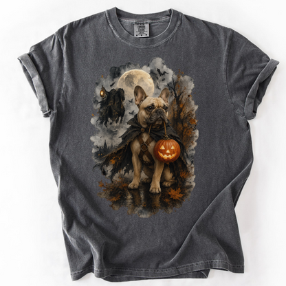 French Bulldog Headless Horseman Inspired Halloween Comfort Colors Shirt