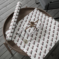 Load image into Gallery viewer, Border Collie Christmas Lights Wrapping Paper
