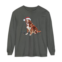 Load image into Gallery viewer, Christmas Nova Scotia Duck Tolling Retriever Long Sleeved Shirt, Christmas Lights Dog Tee, Christmas Dog Tee, Retriever Mom Tshirt
