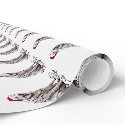 Great Pyrenees Christmas Lights Wrapping Paper