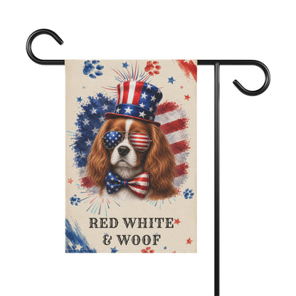Patriotic Blenheim Cavalier Garden Flag