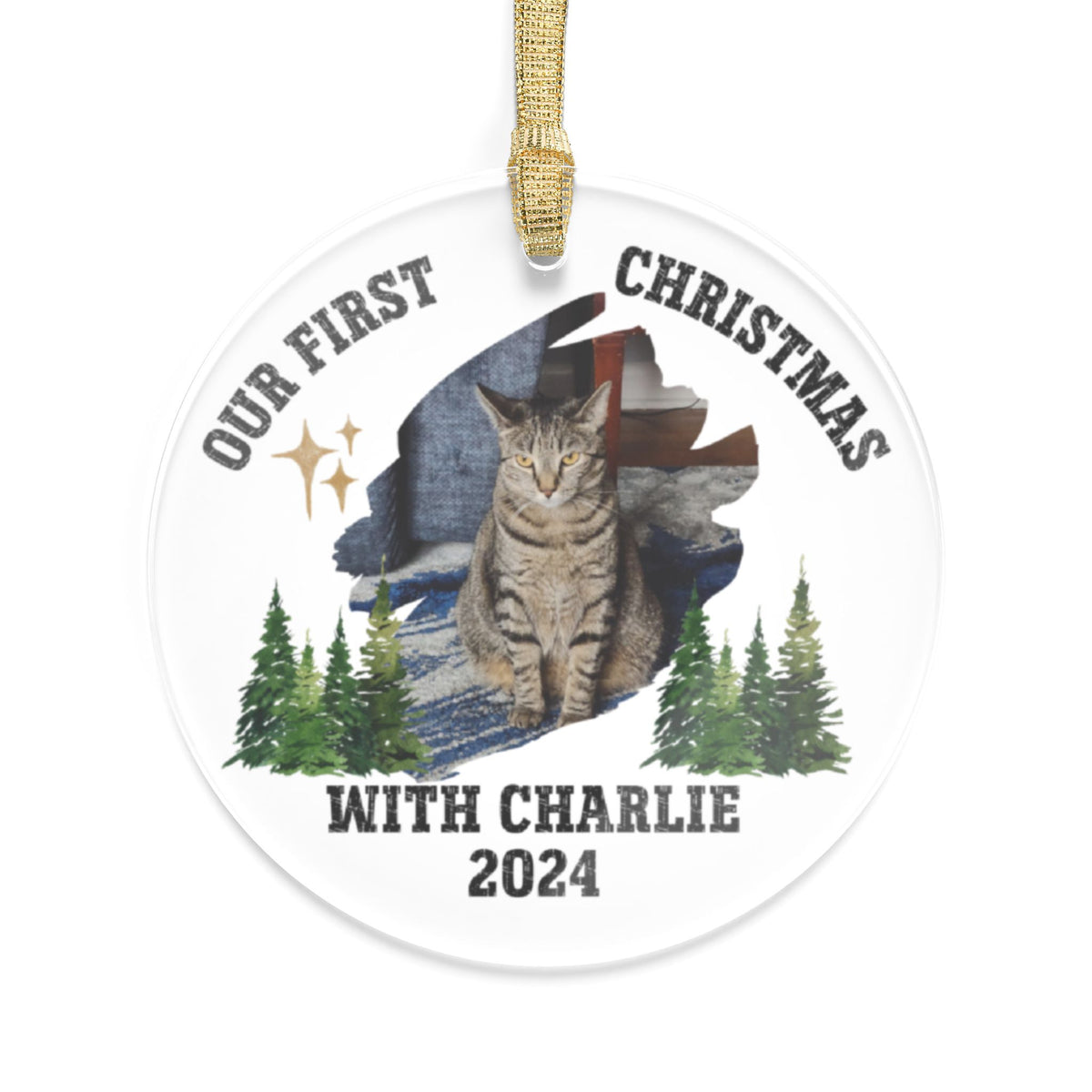 Personalized Pet Ornament, Pet Ornament Using Photo, Custom Dog Christmas Ornament, Cat Christmas Photo Ornament, Pet Portrait Name Gift