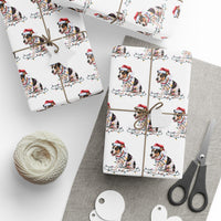 Load image into Gallery viewer, Rat Terrier Christmas Lights Wrapping Paper