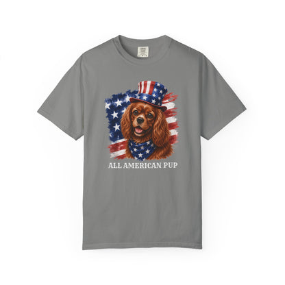 Patriotic Ruby Cavalier All American Pup Shirt