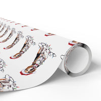 Load image into Gallery viewer, Beagle Christmas Wrapping Paper, Cute Dog Gift Wrap with Santa Hat and Holiday Lights, Perfect for Dog Lovers
