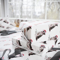 Load image into Gallery viewer, Border Collie Christmas Lights Wrapping Paper
