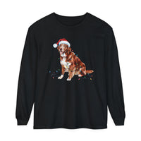 Load image into Gallery viewer, Christmas Nova Scotia Duck Tolling Retriever Long Sleeved Shirt, Christmas Lights Dog Tee, Christmas Dog Tee, Retriever Mom Tshirt
