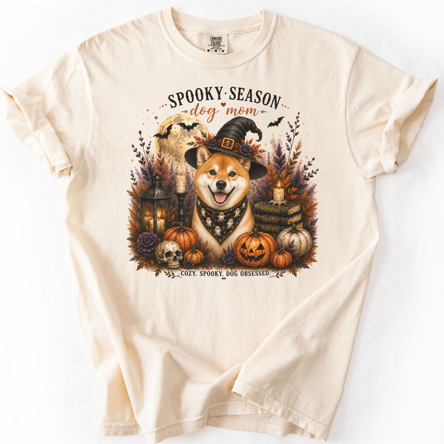 Red Shiba Inu Spooky Season Dog Mom Halloween Shirt