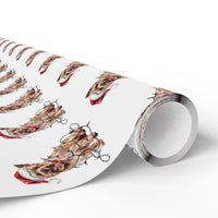 Load image into Gallery viewer, Cairn Terrier Christmas Lights Wrapping Paper