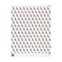 Load image into Gallery viewer, Beagle Christmas Wrapping Paper, Cute Dog Gift Wrap with Santa Hat and Holiday Lights, Perfect for Dog Lovers
