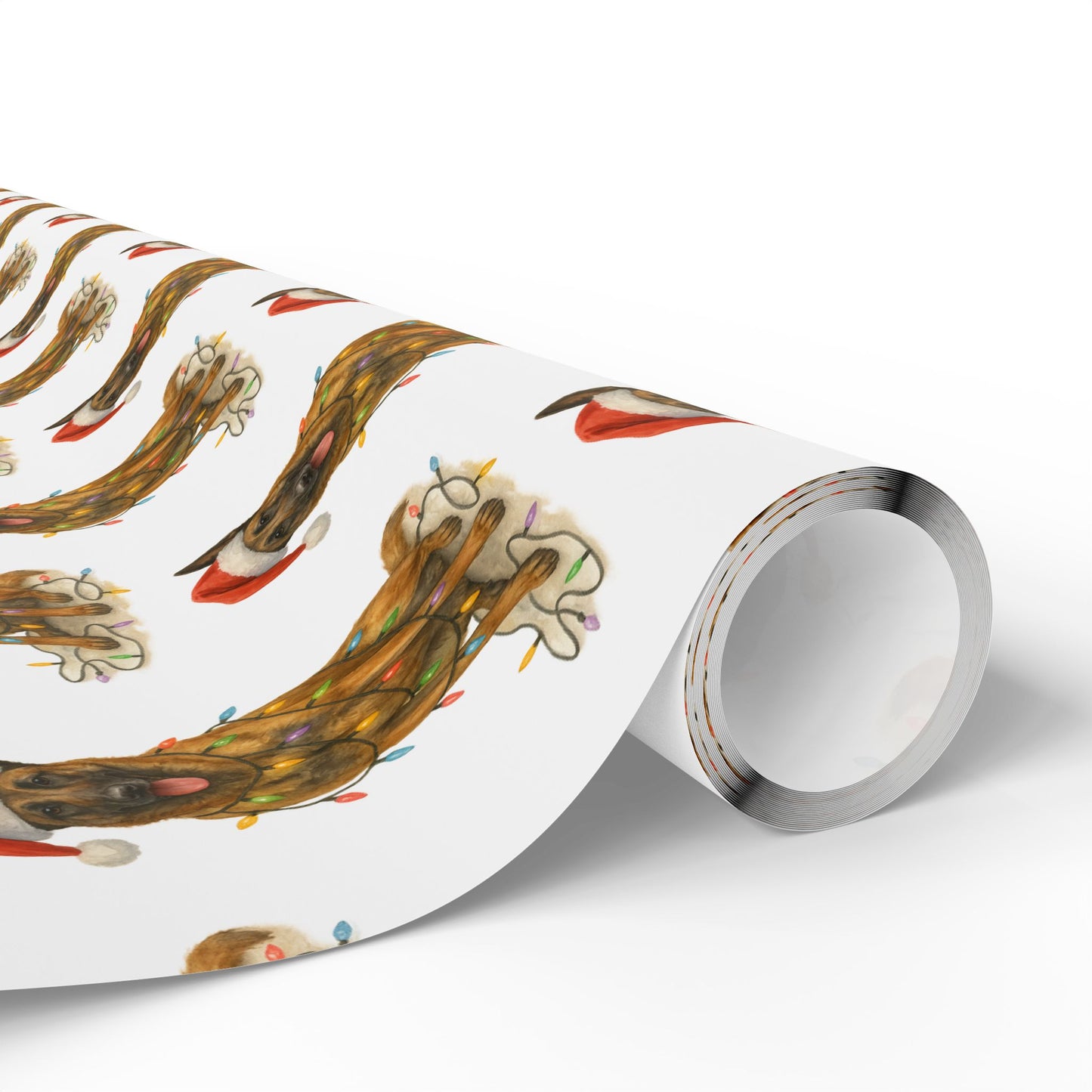 Belgian Malinois Christmas Lights Wrapping Paper