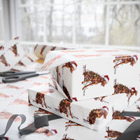 Load image into Gallery viewer, Vizsla Christmas Lights Wrapping Paper
