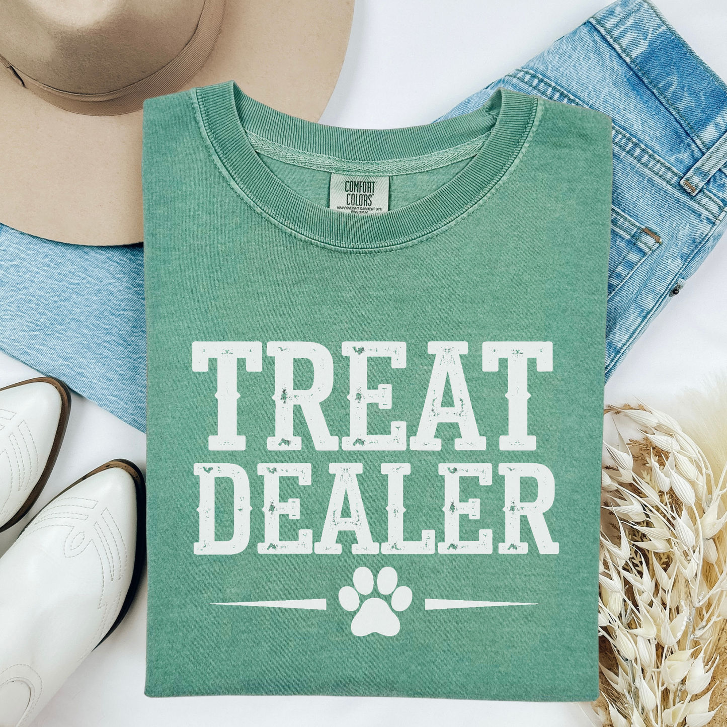 Treat Dealer Dog Lover Shirt, Funny Pet Owner T-Shirt for Dog Moms Dads, Cute Gift for Dog Trainers and Dog Sitters