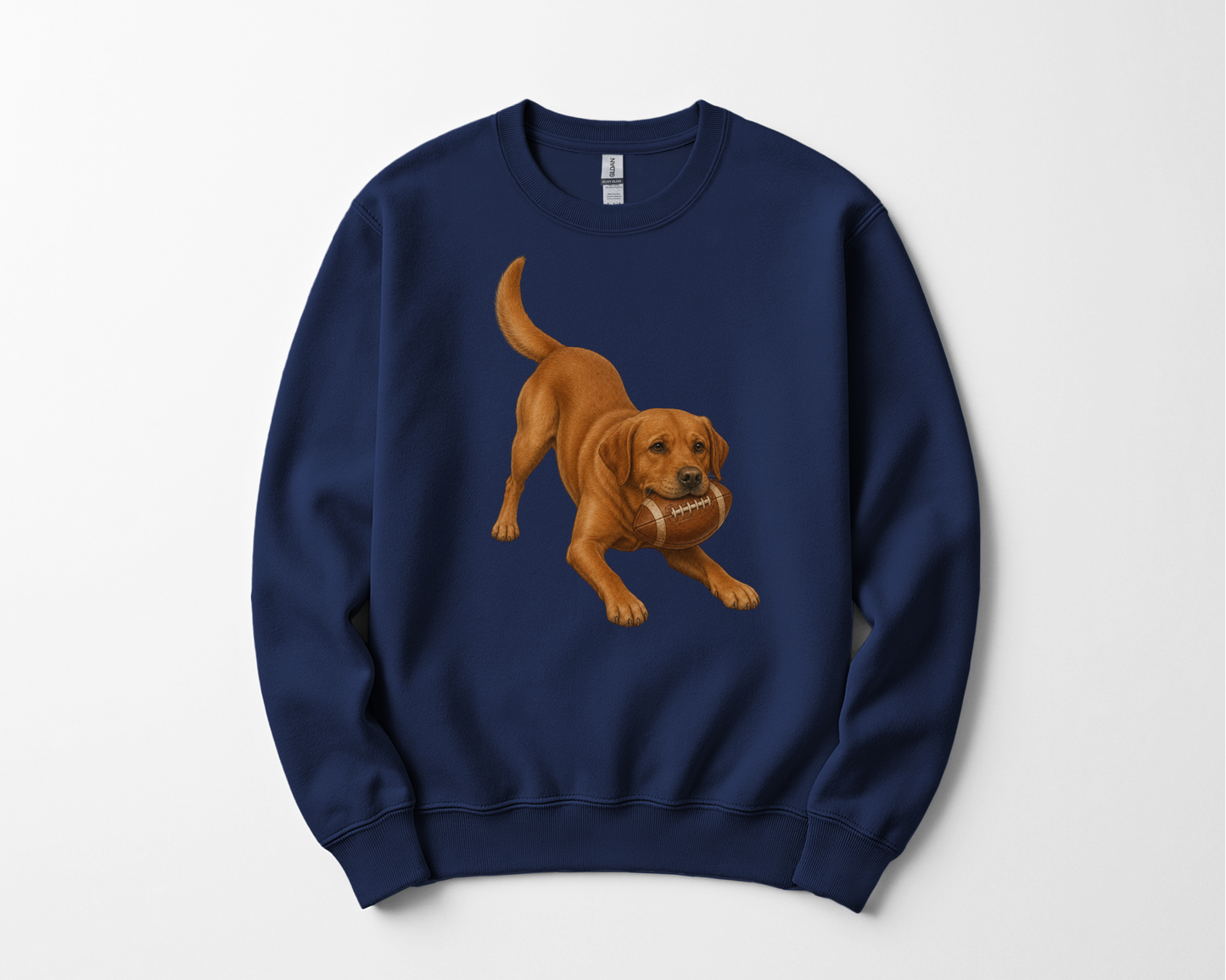 Fox Red Lab Football Sweatshirt