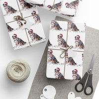 Load image into Gallery viewer, Australian Shepherd Christmas Lights Wrapping Paper
