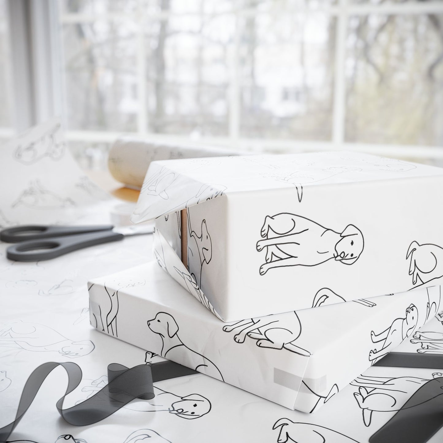 Minimalist Labrador Wrapping Paper