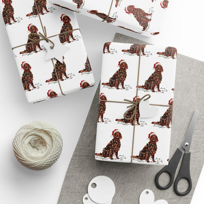 Irish Setter Christmas Lights Wrapping Paper