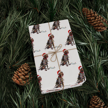 German Shorthaired Pointer Christmas Lights Wrapping Paper