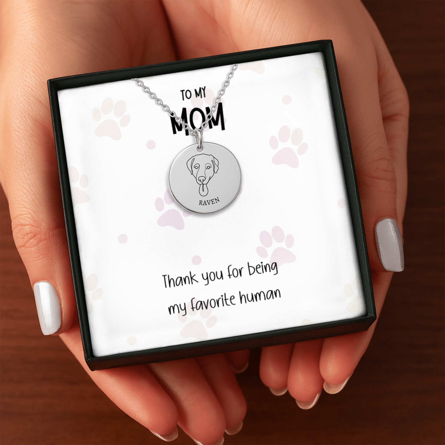 Personalized Dog Necklace for Mom