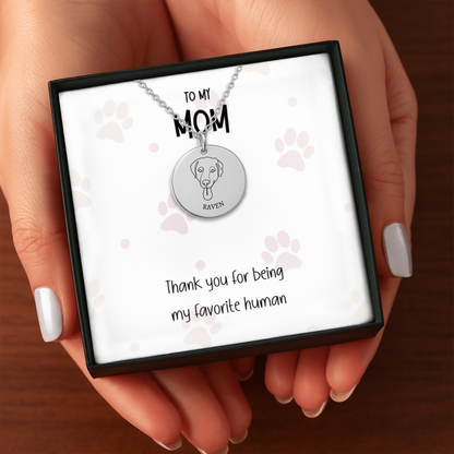 Personalized Dog Necklace for Mom