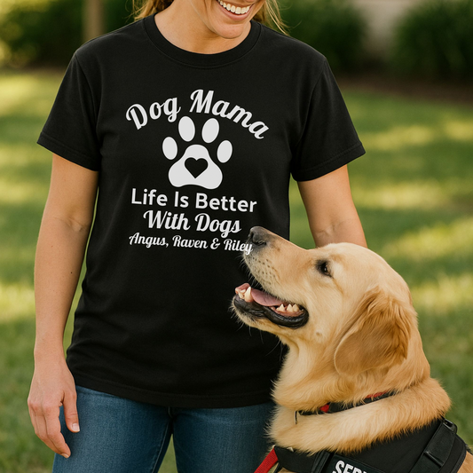 Personalized Life is Better With Dogs Shirt