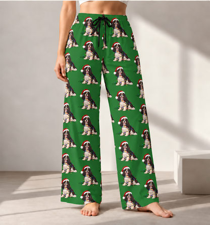 Tricolor Cavalier Christmas Pajama Pants