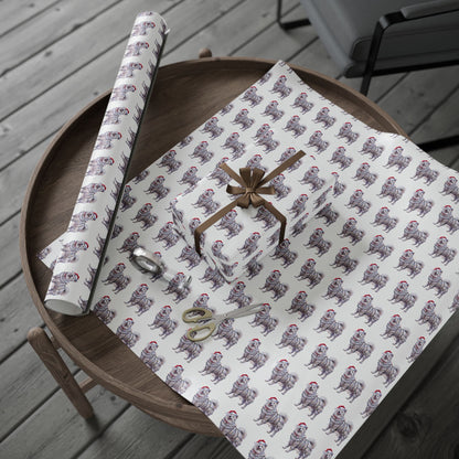 Samoyed Christmas Lights Wrapping Paper