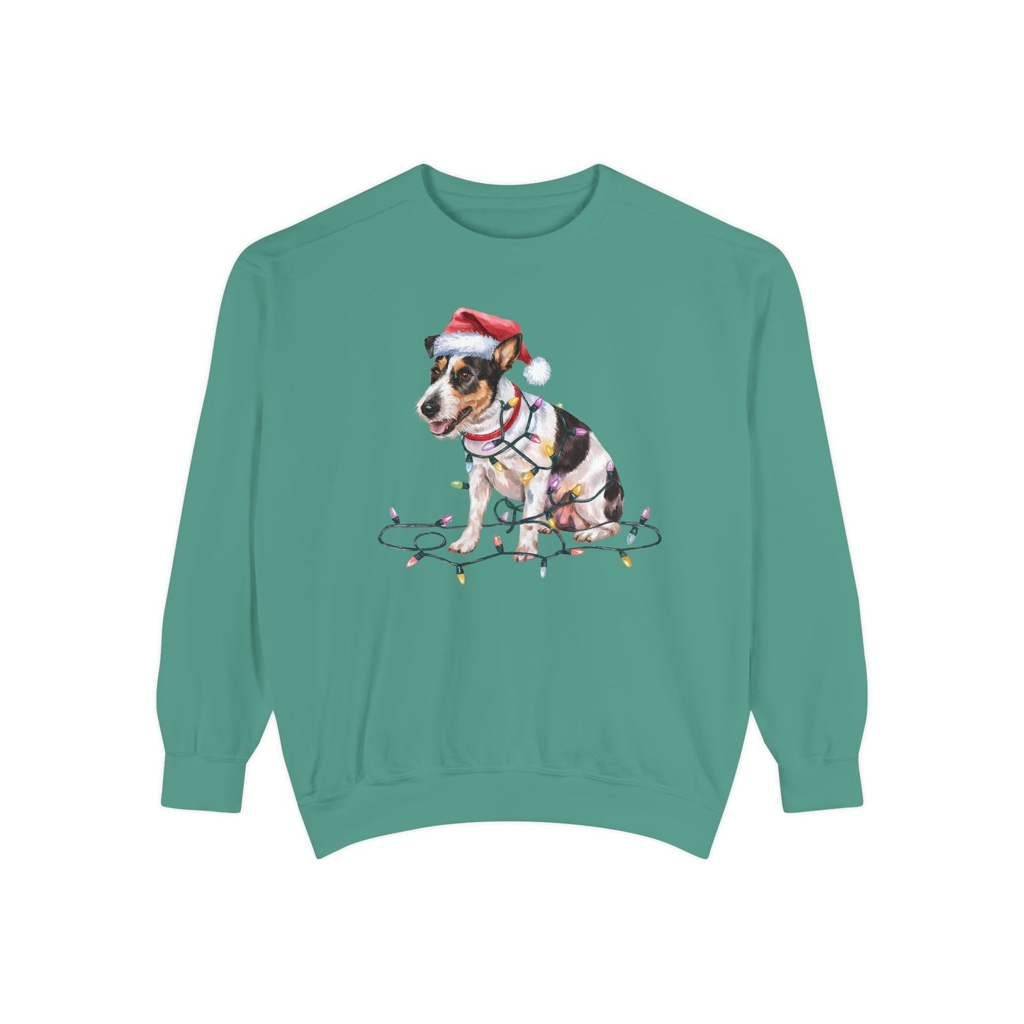 Christmas Rat Terrier Sweatshirt, Christmas Lights Dog Sweatshirt, Christmas Dog Sweatshirt, Rat Terrier Mom Sweatshirt, Gift for Dog Lover