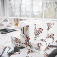 Load image into Gallery viewer, West Highland Terrier Christmas Lights Wrapping Paper
