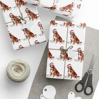 Load image into Gallery viewer, Nova Scotia Duck Tolling Retriever Christmas Lights Wrapping Paper