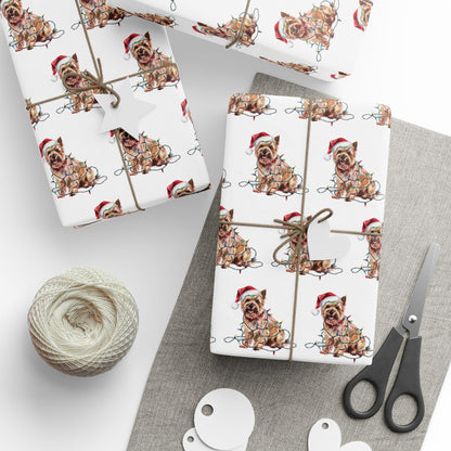 Cairn Terrier Christmas Lights Wrapping Paper