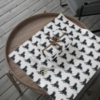Load image into Gallery viewer, Black Lab Christmas Lights Wrapping Paper

