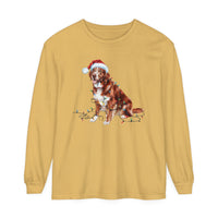 Load image into Gallery viewer, Christmas Nova Scotia Duck Tolling Retriever Long Sleeved Shirt, Christmas Lights Dog Tee, Christmas Dog Tee, Retriever Mom Tshirt
