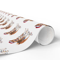 Load image into Gallery viewer, Akita Christmas Lights Wrapping Paper
