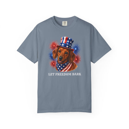 Red Dachshund Patriotic Shirt