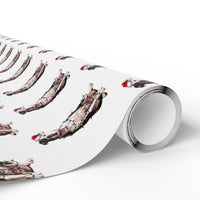 Load image into Gallery viewer, American Bulldog Christmas Lights Wrapping Paper
