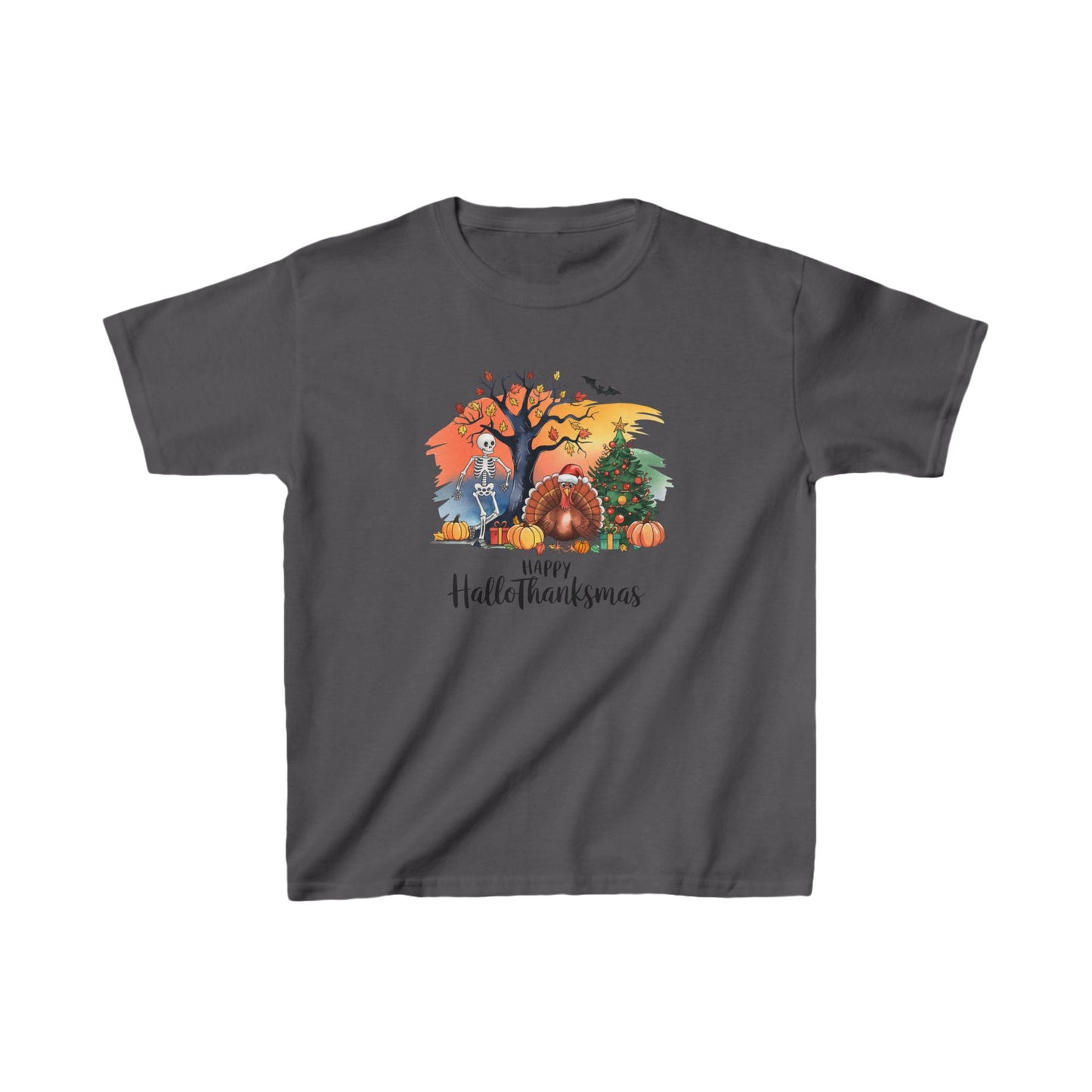 Happy Hallothanksmas Shirt, Funny Halloween Kids Shirt, Happy Halloween Thanksgiving Christmas Shirt, Holiday Season Shirt